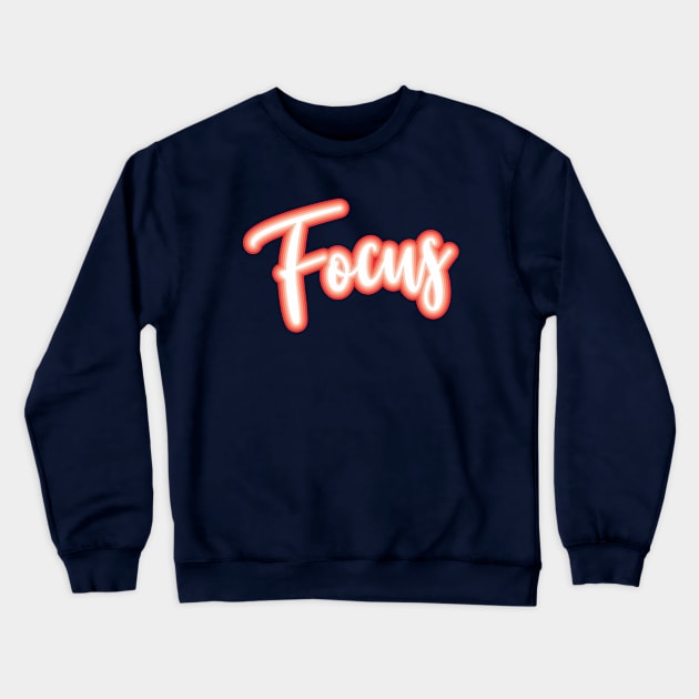 focus Crewneck Sweatshirt by CreativeIkbar Prints